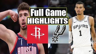 Houston Rockets vs  San Antonio Spurs Full Game Highlights | March 5 | 2024 NBA Season