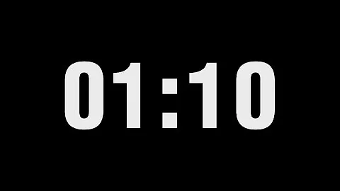 1 Minute 10 Second Timer Countdown | 1:10
