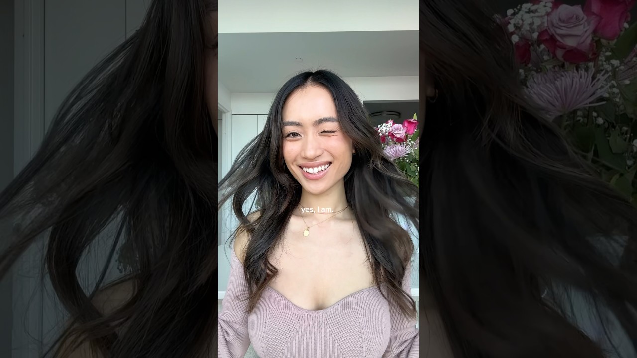 obsessed with myself even with imperfect skin💗 