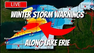 🔴STORM CHASERS LIVE🔴 Winter Storm Warning! Lake Erie and Lake Ontario, New York! 1/19/2026