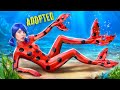 How to Become a Incredible Mermaid! Extreme Makeover! Ladybug and Cat Noir Parenting Hacks!