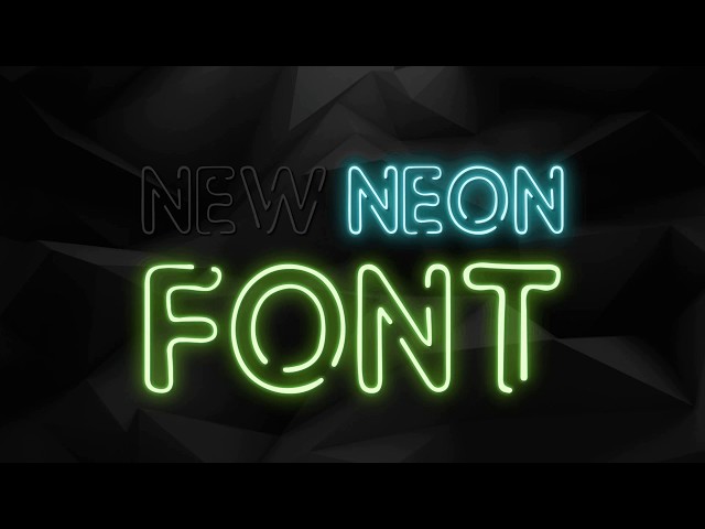 Create Text Effects 3D Neon and Font Animation Generator