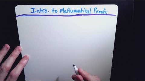 Intro. to Mathematical Proofs: Even and Odd Numbers