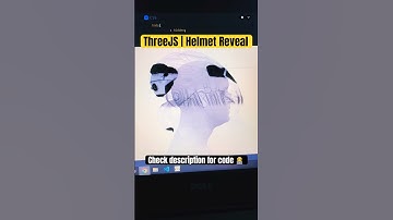 ThreeJS Helmet Reveal Animation #codepen #htmlcss #shorts