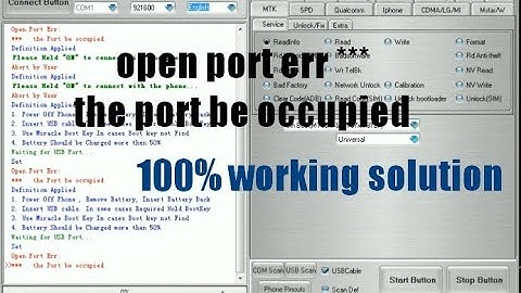 open port err *** the port be occupied solution - Miralce Box all versions