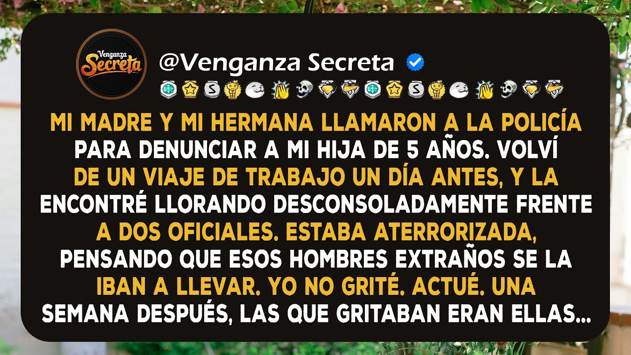 Mi familia llamó a la policía para denunciar a mi hija de 5 años mientras yo estaba en el trabajo...