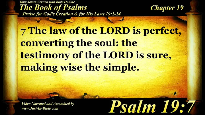 The Book of Psalms | Psalm 19 | Bible Book #19 | The Holy Bible KJV Read Along Audio/Video/Text