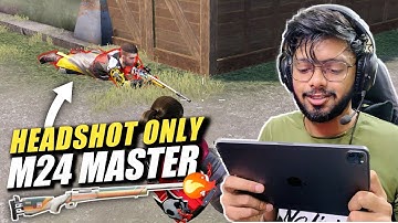 The Real Headshot God 🔥| 1V1 M24 Match With Op enemy | Sniper Only Match | Pixel Peak | PUBG MOBILE