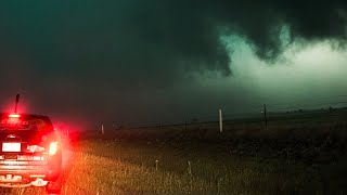 Chasers Intercept Tornado at Close Range near Bison, Oklahoma · High Risk Day
