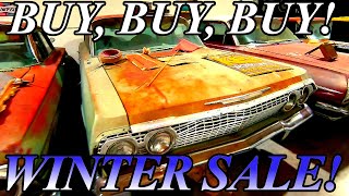 Wintertime Inventory Reduction Video! Multiple Cars FOR SALE! Winter SALE at Iowa Classic Cars!