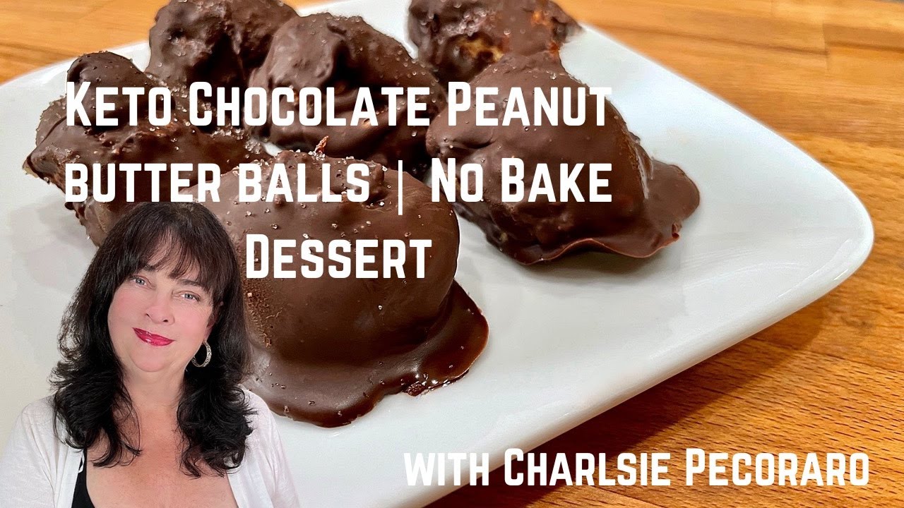Easy No Bake Keto Chocolate Peanut Butter Balls | Low Carb Dessert Recipe