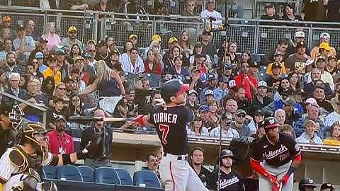 Trea Turner 1st inning Homerun vs Padres 7/05/21