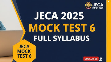 WBJEE JECA 2025 Mock Test 6 🔥 | Full Practice Set | Math, Logic, Computer MCQs