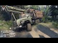 Truck Offroad With Logs Spintires Gameplay ( Part 2 )