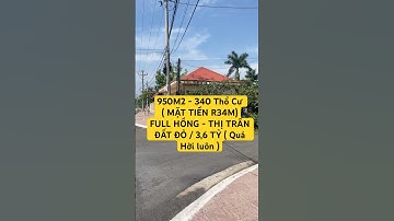 LÔ ĐẤT 950M2 NGAY THỊ TRẤN VIEW LÚA GẦN BIỂN 340 THỔ CƯ . GIÁ CHỈ 3,6 TỶ . NHANH TAY KẺO LỠ A/C ơi