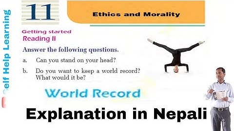 Class 10 || Unit 11 || World Record || Explanation in Nepali