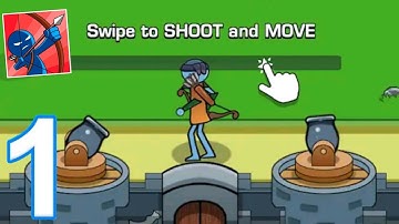Archer Blast : Stickman Castle Defence - Gameplay Part 1 All Level 1- 8 (android, iOS)