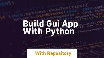 build gui app with python