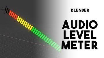 How to create a working Audio Level Meter in Blender