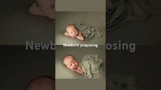 Newborn baby posing