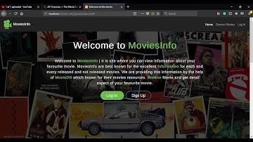 MoviesInfo Website | MovieDB Api + PHP + MySQL