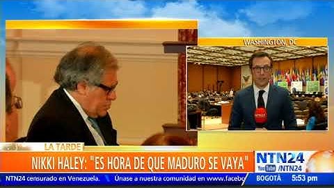 EE. UU. exigió la renuncia de Nicolás Maduro por ser "una amenaza para la región"