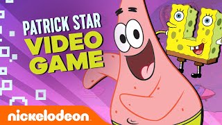 Patrick Star Goes on an 8-Bit Video Game Adventure! 🎮LEVEL 5 | Nick Arcade: Speed Run