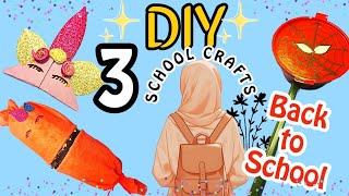 DIY School Supplies Hacks and Crafts for Students 2024! #diy #schoolcrafts #reuse #craft