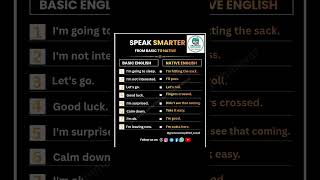 Upgrade your English from basic to natural! ✨#shorts #education #explore #spokenenglish
