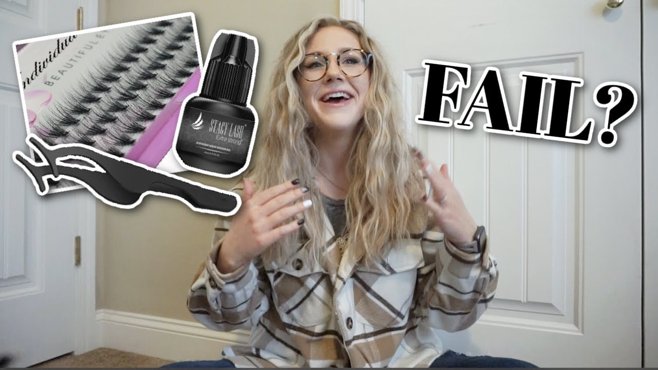 I DID MY OWN EYELASH EXTENSIONS! - YouTube
