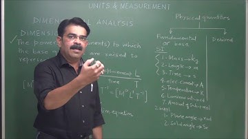 Unit & Dimensions - 2 ( Dimensional Analysis )  Vivek Phalke PHYSICS
