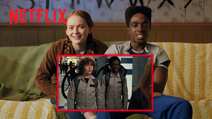 The Stranger Things Cast React To The Trick or Treat Invitation Scene with Max | Netflix