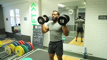 How To Do Dumbbell Hammer Curl and Press | Exercise Demo