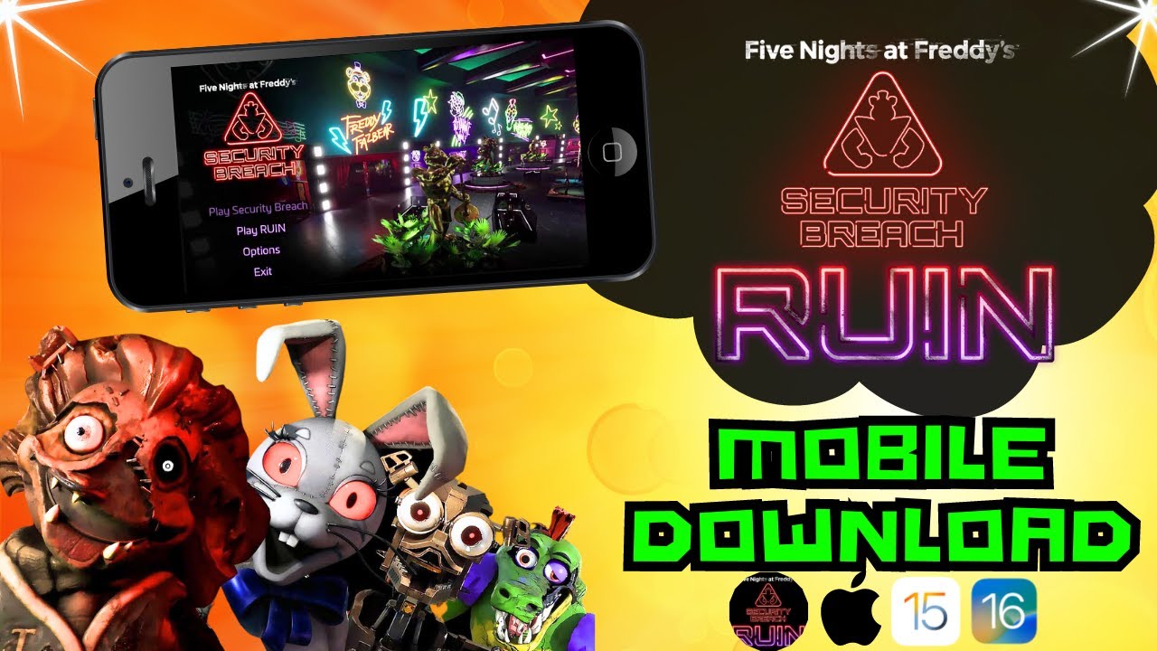 FNAF Security Breach Ruin Mobile (iOS and Android) - Fnaf Security ...