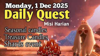Sky Daily Quest Today - Valley Of Triumph 1 Dec 2025 Sky Children Of The Light Sandwichies Ch