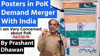 We Want To Merge With India Posters In Pok Demand Complete Merger With Republic Of India