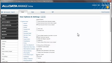 Manage Online Setup: General and Printing