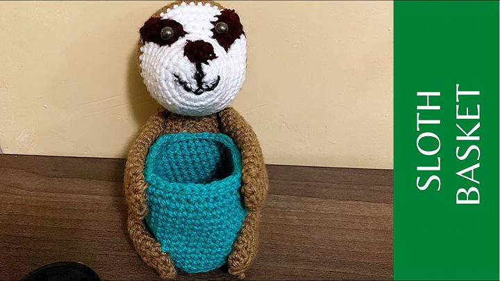Crochet a Cute Sloth Utility Basket