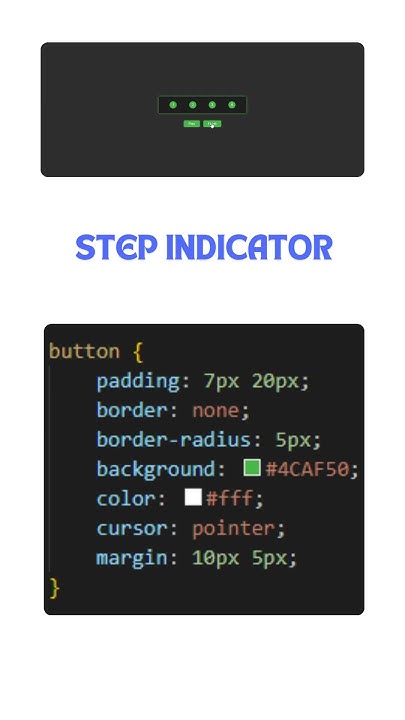 Step Indicator | Html Css Javascript #coding #programming #code #code # ...