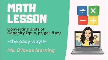 Converting Units of Capacity the Easy Way [5th Grade Math]
