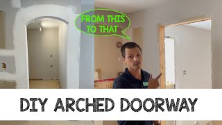 DIY Arched Doorway (EASY Glue on corner bead)