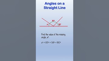 Angles on a Straight Line #angles