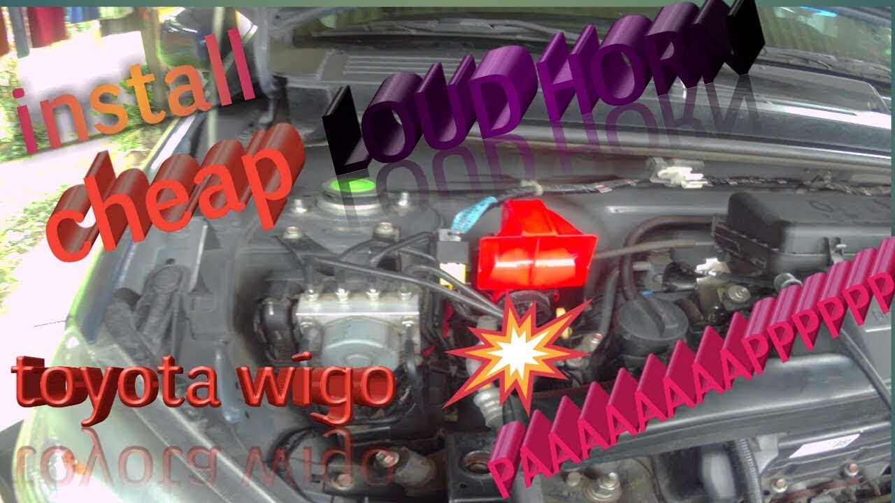how to intall cheap loud horn | toyota wigo
