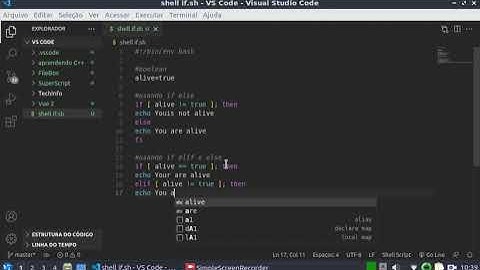 Como usar if else e elif em shell