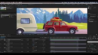 ورشة عمل مشروع مشهد متحرك بالافترافيكتس after effects