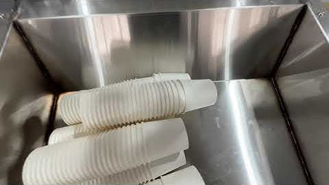 OCM12 ultrasonic paper cup machine with counting system 8OZ for Libya client speed 80-100 pcs/min