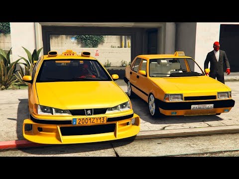 Şoför Örümcekler Süper Taksi Arabalar ile Taksicilik Yapıyor - GTA 5