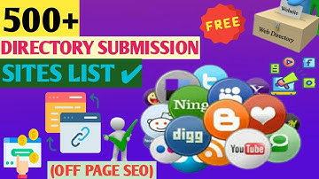 How to do Directory Submission to your Site | 500+Free Directory Submission Sites- SEO| 100% Working