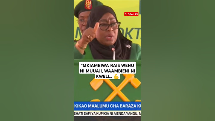SAMIA: "MKIAMBIWA RAIS WENU NI MUUAJI, WAAMBIENI NI KWELI... 💪 #raissamia #globaltv #chadema #kibao