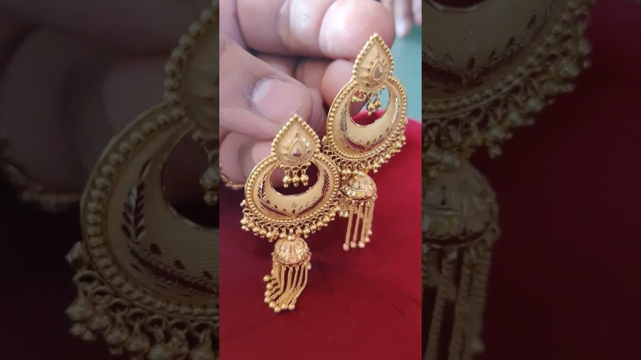 Gold Earing Brij Bali And Jhala … 🫶🏻 . . . 3.000 Gram to 5.500 Gram … 👑  . .. … Hallmark Jewellery 18k 750/-… | Instagram